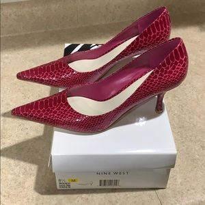 Nine West Dark Pink Heels